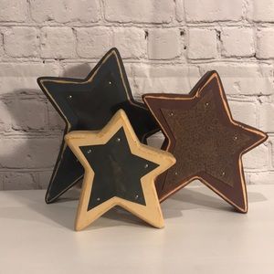 Decorative wood stars